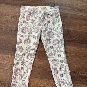 Anthropologie printed crop jeans - Size 30